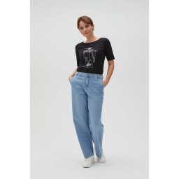Marisse Women's T-Shirt L-Ts-4610 Black