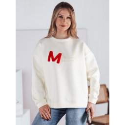 Bluza damska one size oversize AVENUE ecru Dstreet