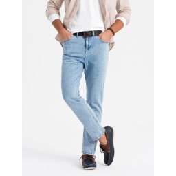 Ombre Marbled men's CARROT FIT denim pants - light blue