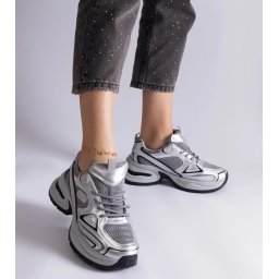 Gemre Silver sneakers on a chunky sole Adoma