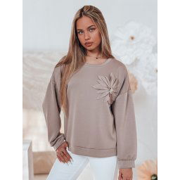 Bluza damska one size oversize FLORINE mokka Dstreet