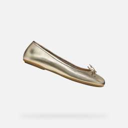 Gold women's ballet flats Geox Palmaria - Women's