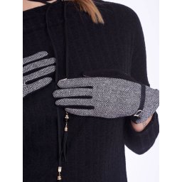 Houndstooth gloves Yups bx3892. R21