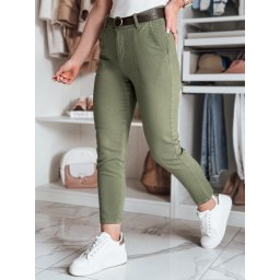 Дамски панталон slim fit TAIRONIK каки