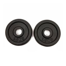 Worqout Weights 1.5Kg Iron Weight Plates x 2 pc - unisex