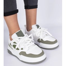 Gemre Green women's sneakers with chunky laces Alpacco