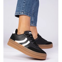 Gemre Black women's platform sneakers Melly