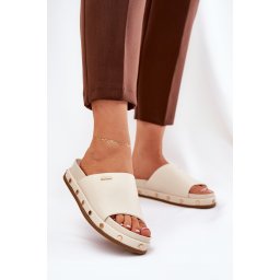 BIG STAR SHOES Дамски сандали на платформа Big Star NN274A746 Бежови