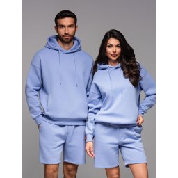 Ombre Unisex sweatshirt with hood and pockets - lavender