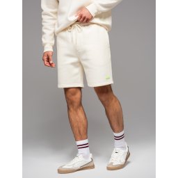 Ombre Unisex sweat shorts with drawstring waist - cream