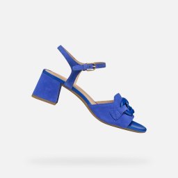Blue-purple Geox New Eraklia 50 T Women's Sandals - Women's
