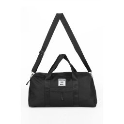 59458 Dewberry Unisex Front Pocket Long Strap Sports Bag-BLACK