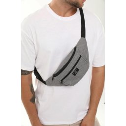 72422 Dewberry Unisex 2 Compartment Shoulder and Waist Bag-GREY