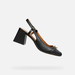 Black women's heeled shoes Geox Coronilla - Women's