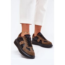 BIG STAR SHOES Кожени Дамски Сникърси На Платформа Big Star By Daniel Lopez