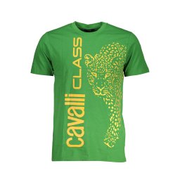 Мъжка тениска Cavalli Class в зелено
