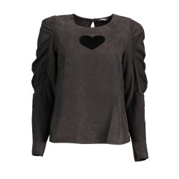 Черна блуза с дълъг ръкав Desigual