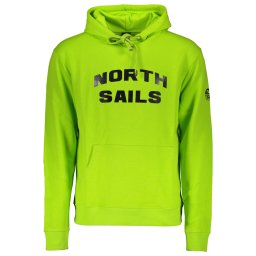 Зелен суичър с качулка NORTH SAILS