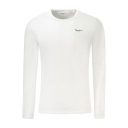 Бяла тениска с дълъг ръкав Pepe Jeans
