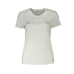 Бяла тениска с къс ръкав Patrizia Pepe