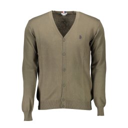 Мъжки зелен кардиган US Polo