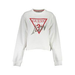 GUESS JEANS бял суитшърт без цип
