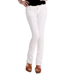 Бели дамски дънки PHARD
