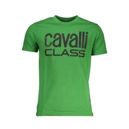 Мъжка тениска Cavalli Class в зелено