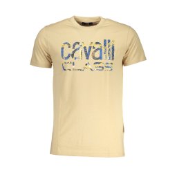 Мъжка тениска Cavalli Class бежова