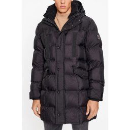 Черно мъжко палто Hugo Boss