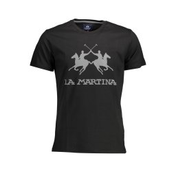 Черна мъжка тениска La Martina