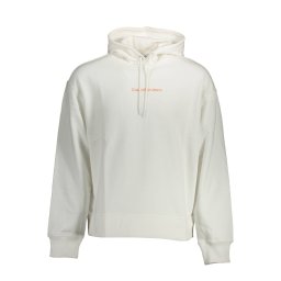 Бял суичър с качулка Calvin Klein