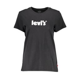 Черна тениска с къс ръкав Levi's