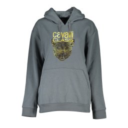 Дамски сив суитшърт без цип Cavalli Class