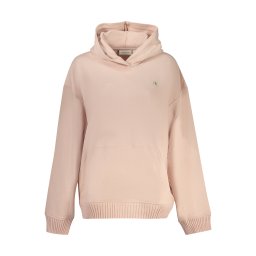 Дамски суичър с качулка Calvin Klein в розово