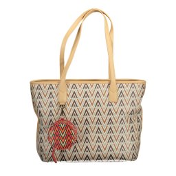 Голяма бежова чанта Valentino