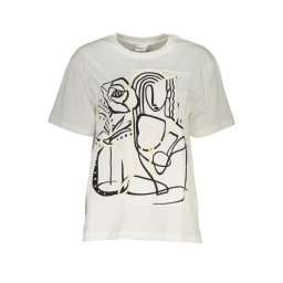 Дамска тениска с къс ръкав Desigual, бяла