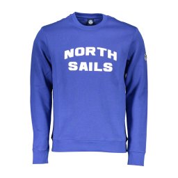 Син суичър с качулка NORTH SAILS без качулка