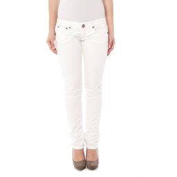 Дамски бели дънки slim fit