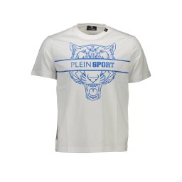Бяла тениска с къс ръкав Plein Sport