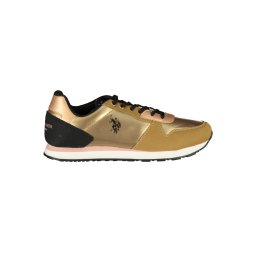 Златни дамски спортни маратонки US Polo Assn.