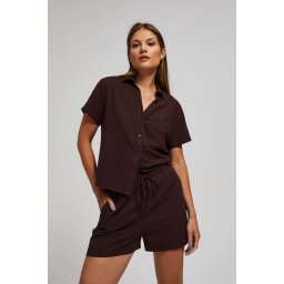 Marisse Women's Shorts L-Sh-4012 D.Oak