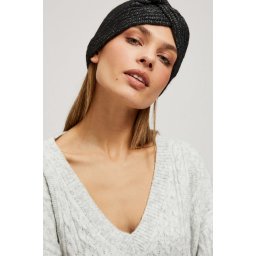 Marisse Knitted Headband Black