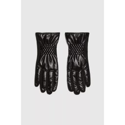 Marisse Quilted Gloves Black