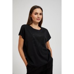 Marisse Women's Blouse L-Ts-4370 Black