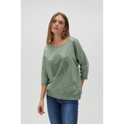 Marisse Women's Sweatshirt L-Bl-4600 Olive