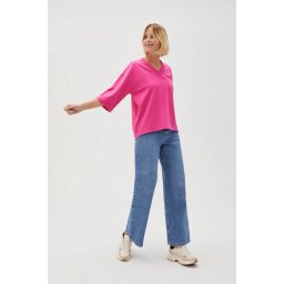 Marisse Women's Sweatshirt L-Bl-4609 Fuchsia