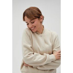 Marisse Women's Sweatshirt L-Bl-4610 L.Beige