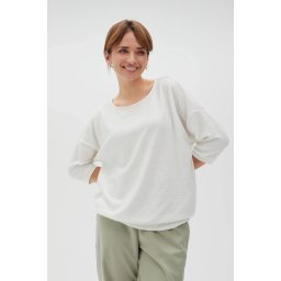 Marisse Women's Sweatshirt L-Bl-4617 Off White
