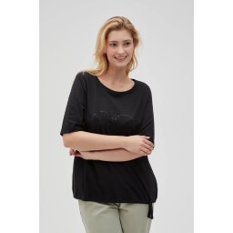 Marisse Women's T-Shirt L-Ts-4611 Black